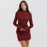 Stylish lady dress for fall season