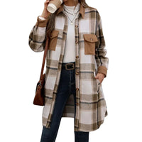 Stylish trench-style winter jacket