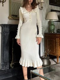 Taruxy high-waist ruffled maxi dress