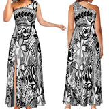Vibrant tribal maxi dress