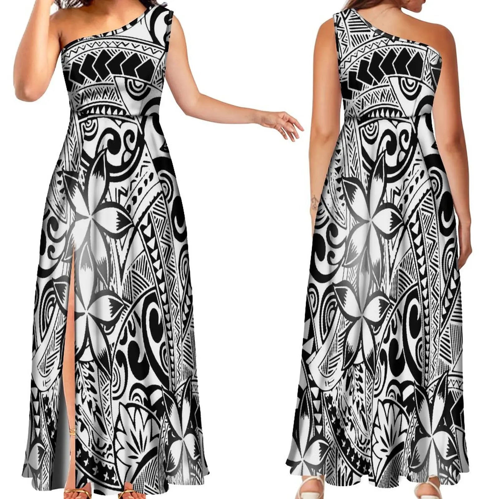 Vibrant tribal maxi dress