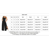 Wide-leg sleeveless jumpsuit side profile