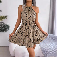 Women’s high waist A-line short skirt