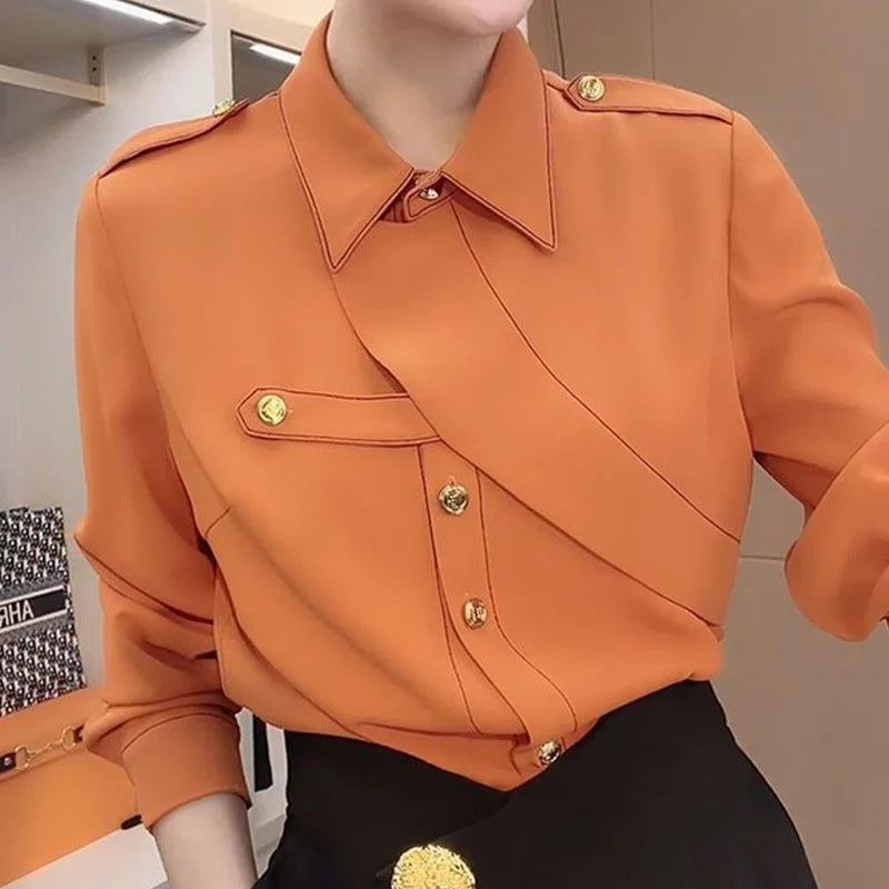 Women’s office-ready collared shirt