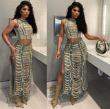 Women’s summer outfit with mini skirt